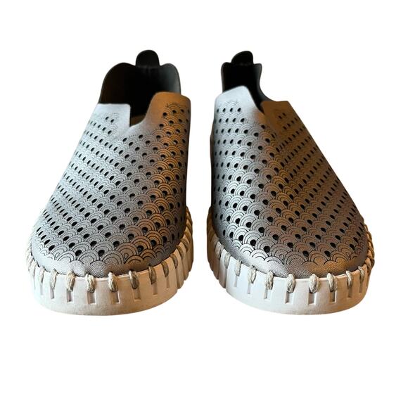 Ilse Jacobsen Tulipu 3576 Sneakers Slip On Size 36 6.5 Gunmetal Leather Comfort - Picture 5 of 8